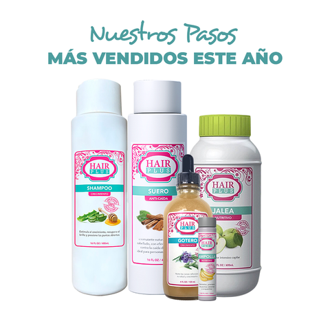 Shampoo 16oz - Suero 16oz - Jalea Penetre 16oz - Gotero de Crecimiento - Ampolla.