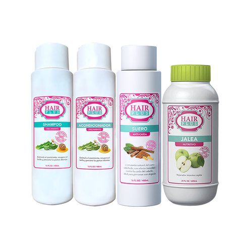 Shampoo 16oz - Conditioner 16oz - Suero 16oz -Jalea Penetre 16oz